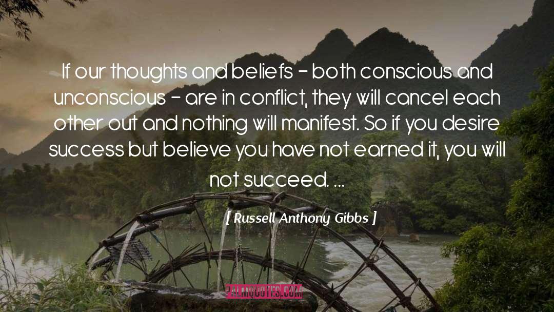 Thoughts And Beliefs quotes by Russell Anthony Gibbs