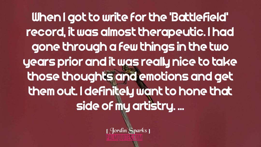Thoughts And Emotions quotes by Jordin Sparks