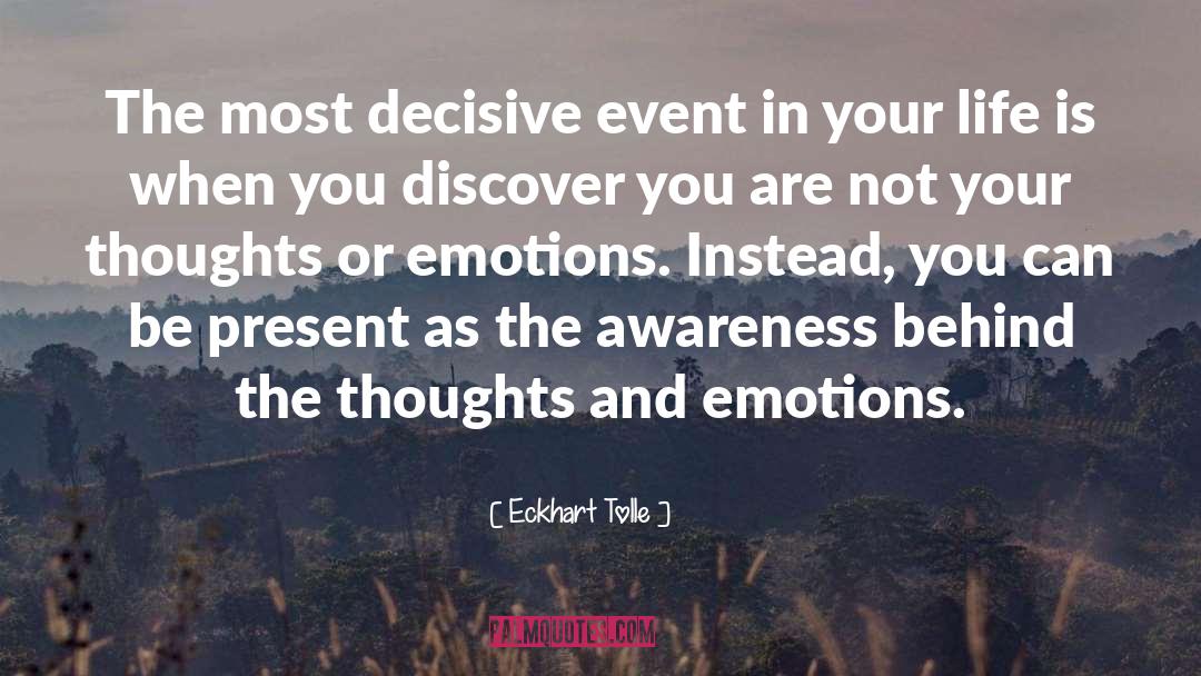 Thoughts And Emotions quotes by Eckhart Tolle