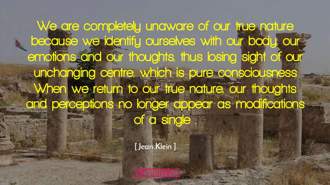 Thoughts And Perceptions quotes by Jean Klein