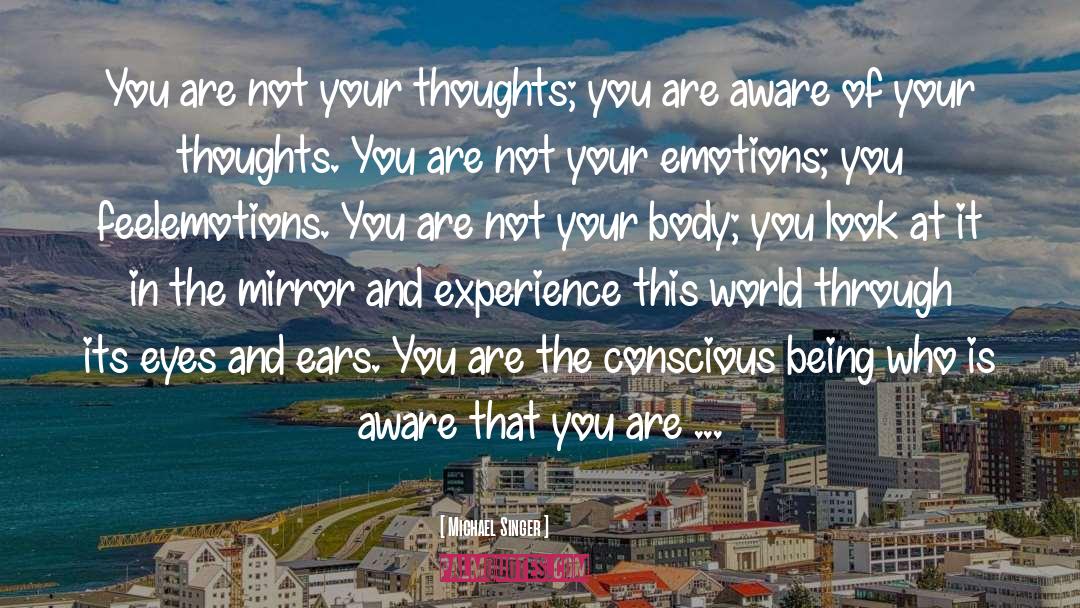 Thoughts And Perceptions quotes by Michael Singer
