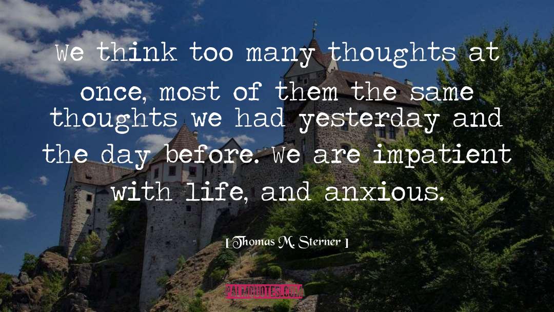 Thoughts And Prayers quotes by Thomas M. Sterner