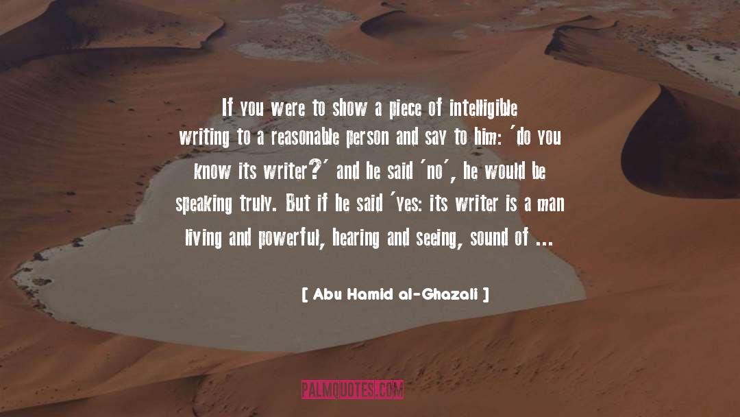 Thoughts Of A Writer quotes by Abu Hamid Al-Ghazali