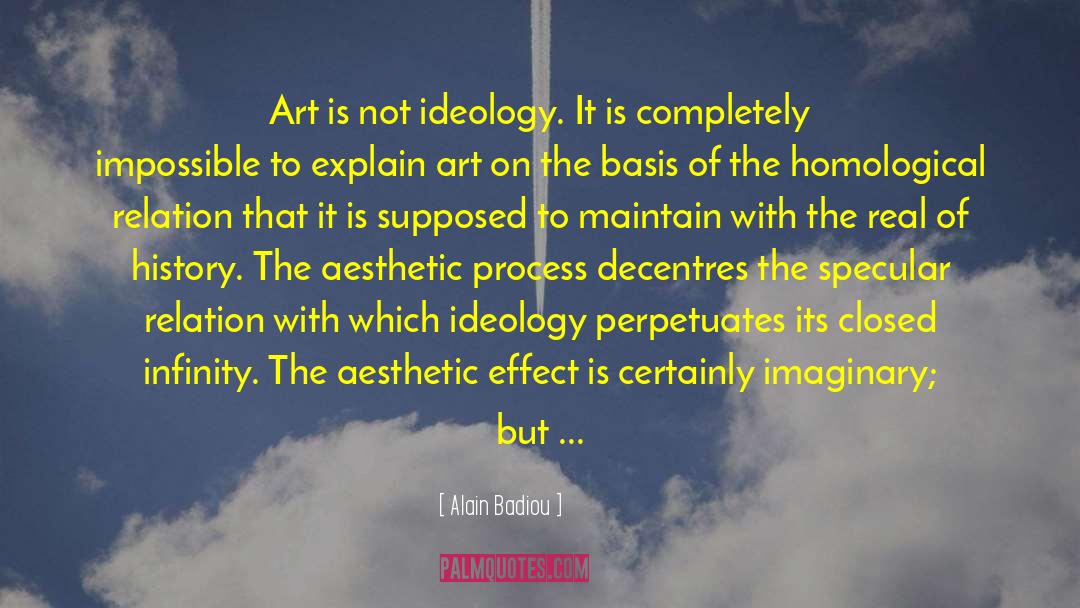 Thoughts On Art quotes by Alain Badiou