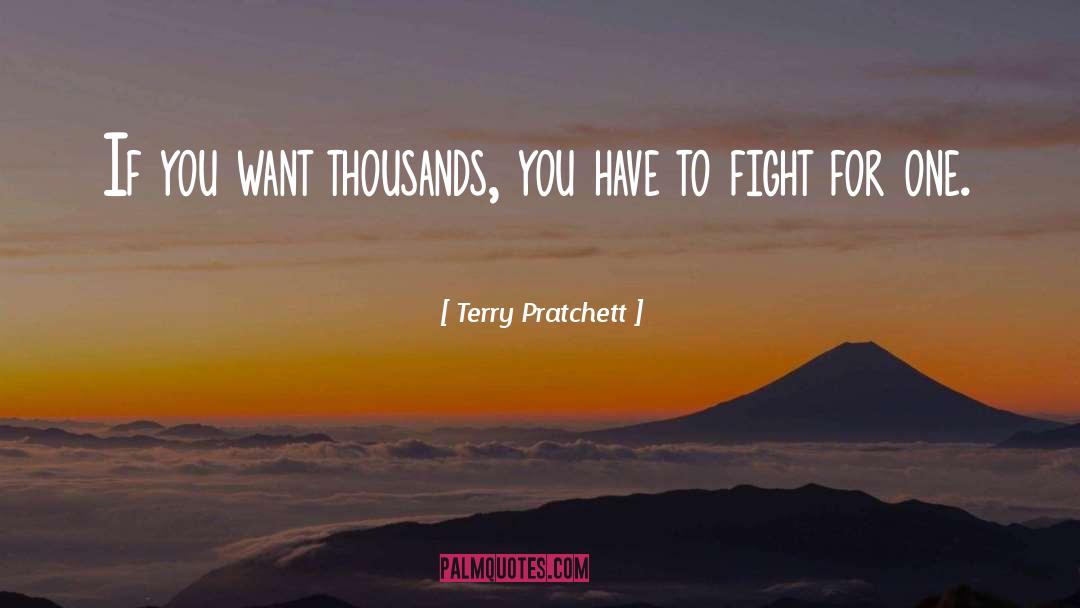 Thousands quotes by Terry Pratchett