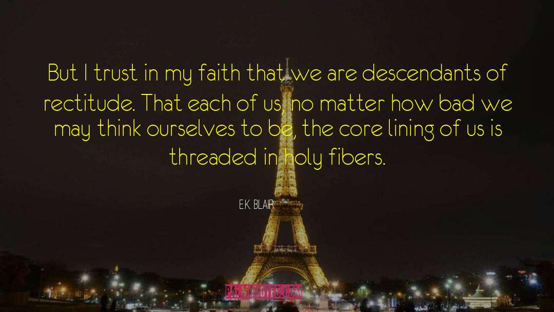 Threaded quotes by E.K. Blair