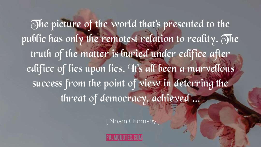 Threat quotes by Noam Chomsky