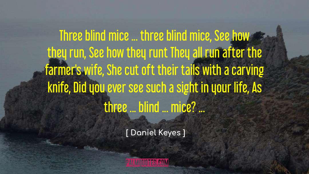 Three Blind Mice quotes by Daniel Keyes