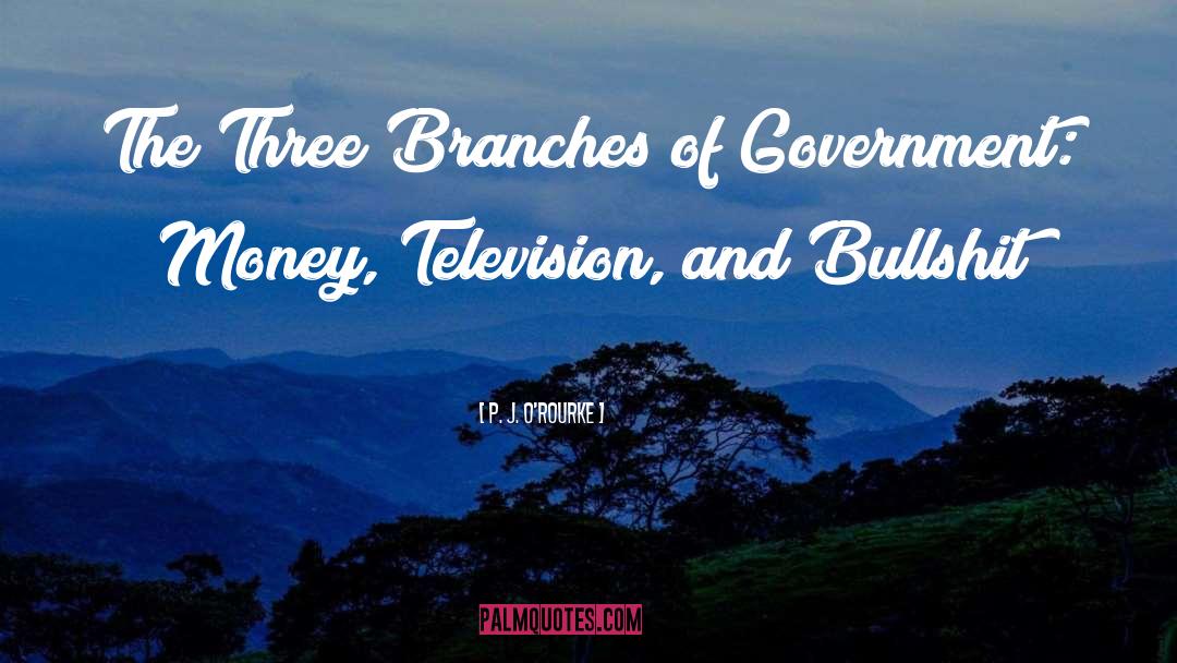 Three Branches Of Government quotes by P. J. O'Rourke