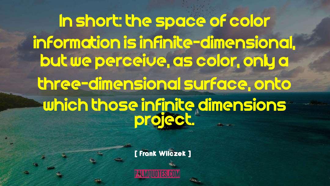 Three Dimensional quotes by Frank Wilczek
