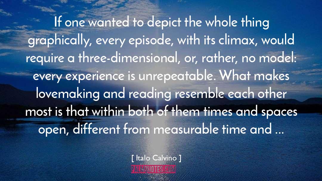 Three Dimensional quotes by Italo Calvino