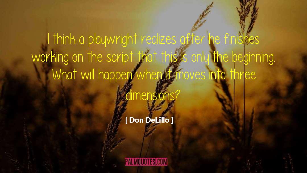 Three Dimensions quotes by Don DeLillo