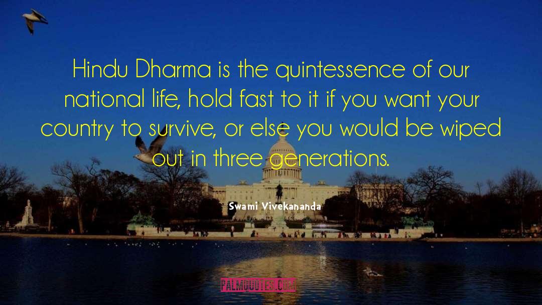 Three Generations quotes by Swami Vivekananda