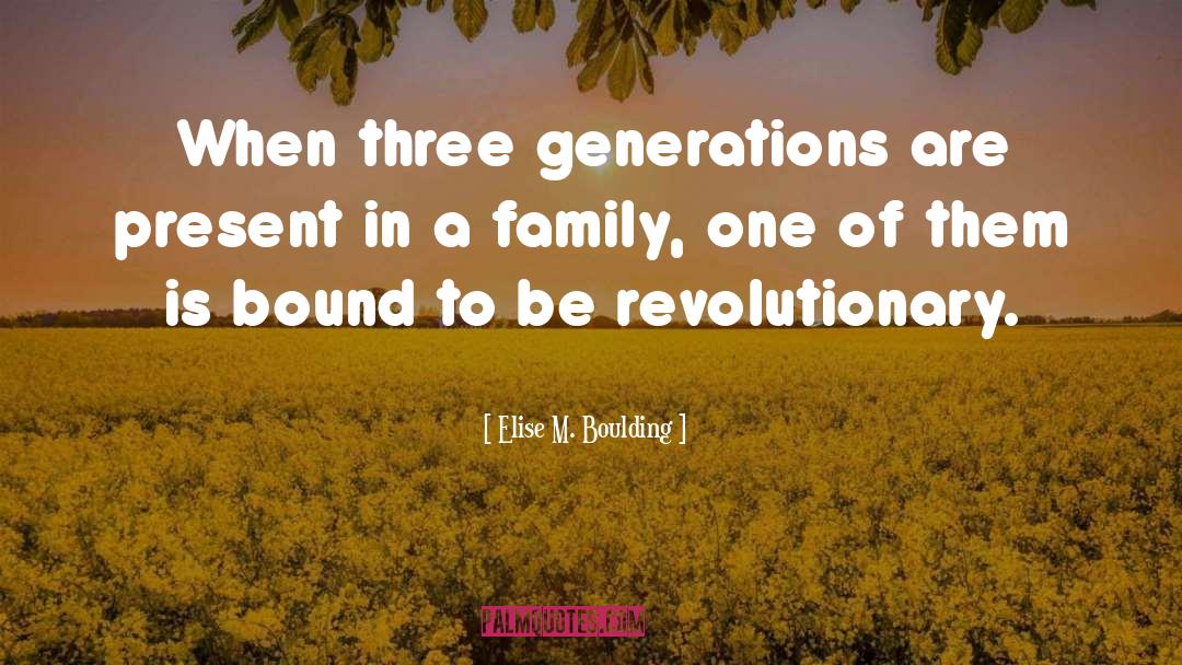 Three Generations quotes by Elise M. Boulding