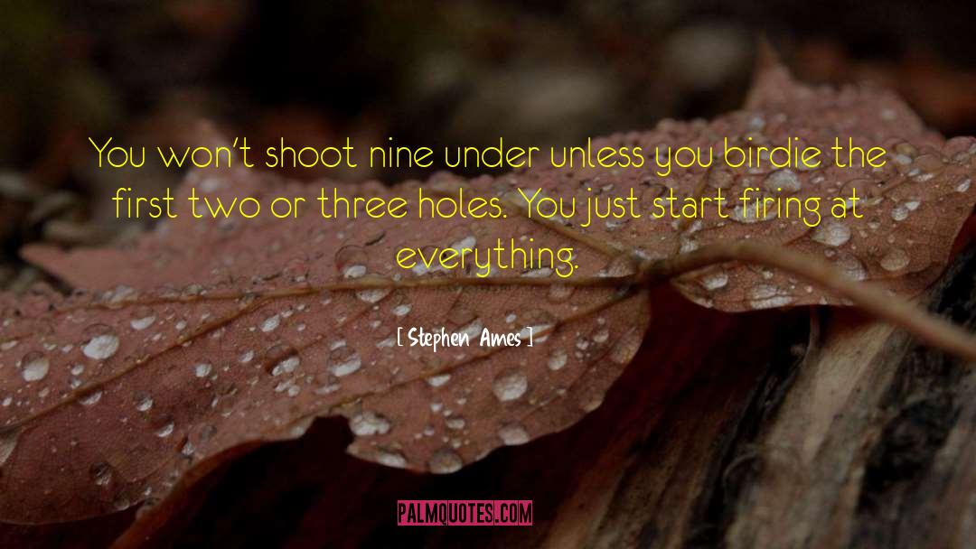 Three Holes quotes by Stephen Ames