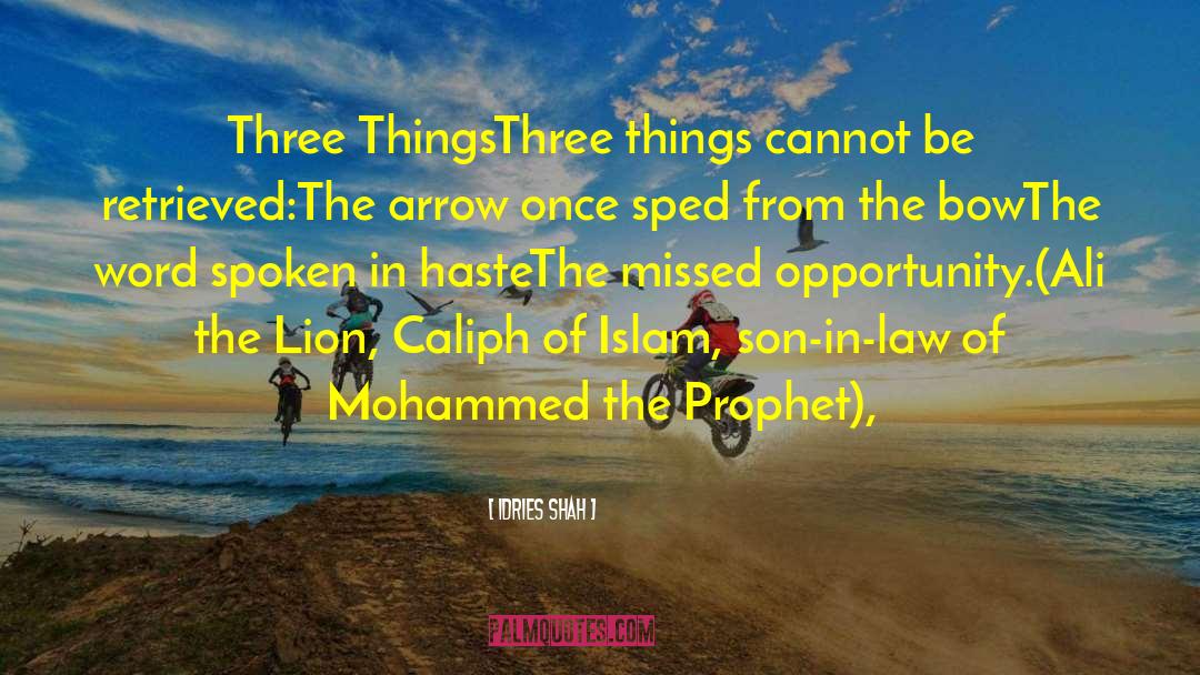 Three Legs quotes by Idries Shah