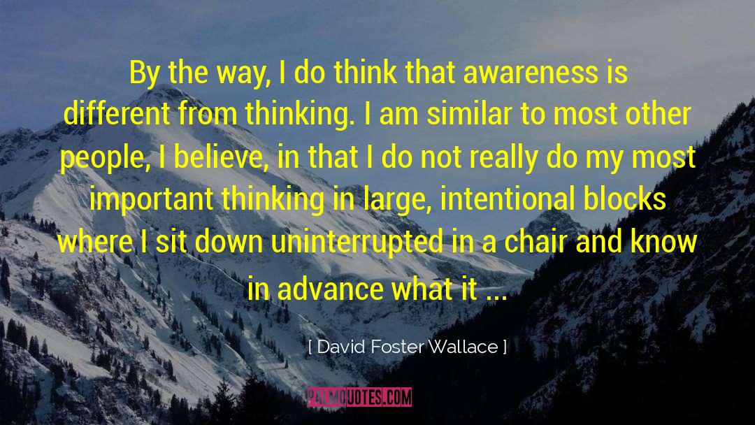 Three Sit quotes by David Foster Wallace