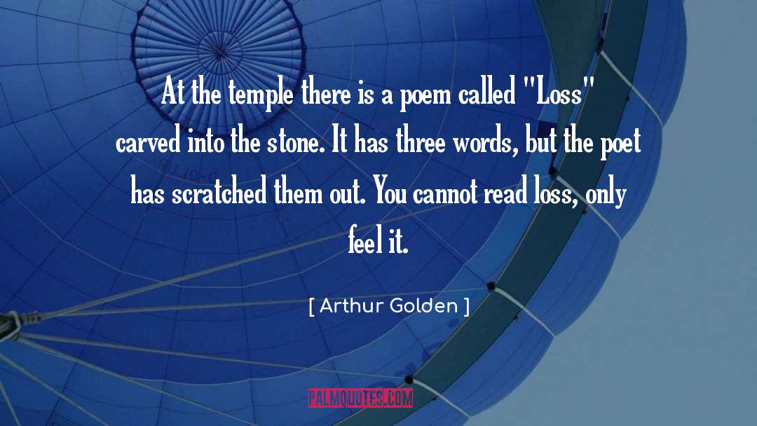 Three Words quotes by Arthur Golden