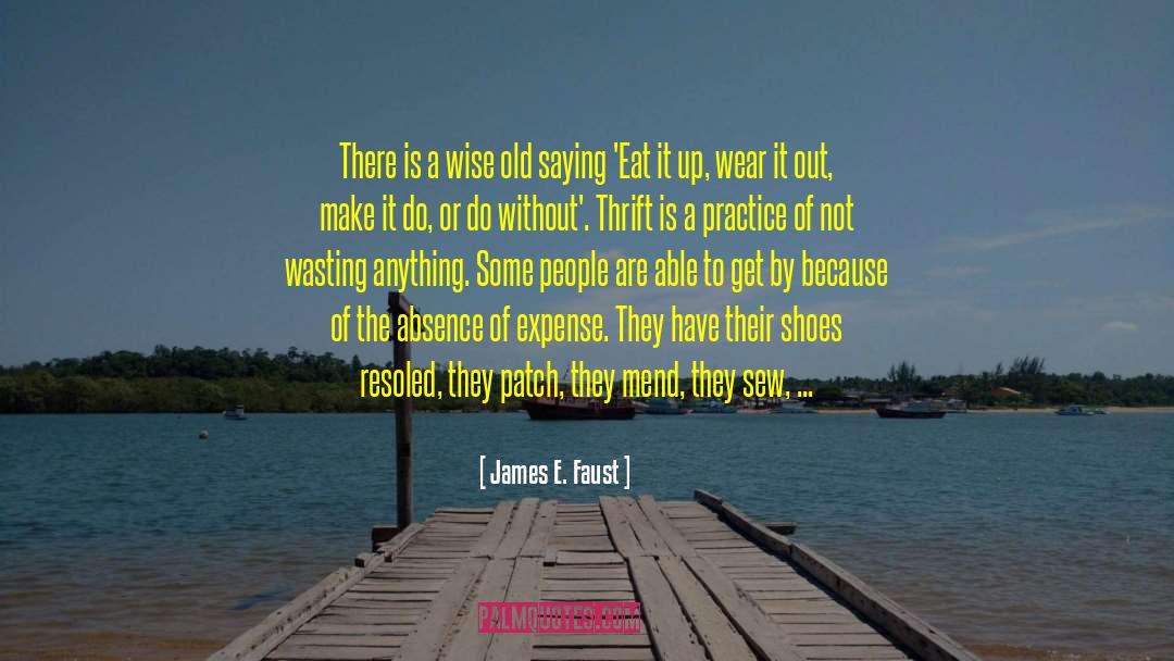 Thrift quotes by James E. Faust