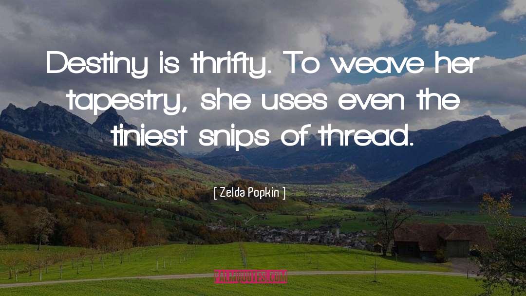 Thrifty quotes by Zelda Popkin