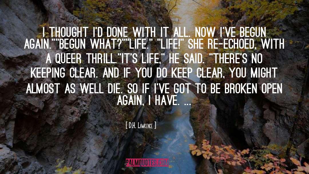 Thrill quotes by D.H. Lawrence