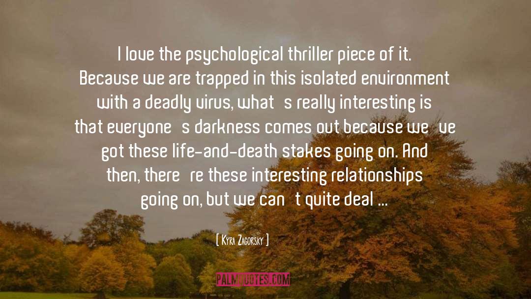 Thriller quotes by Kyra Zagorsky