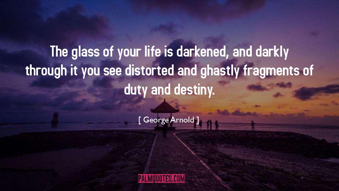 Through A Mirror Darkly Quote quotes by George Arnold