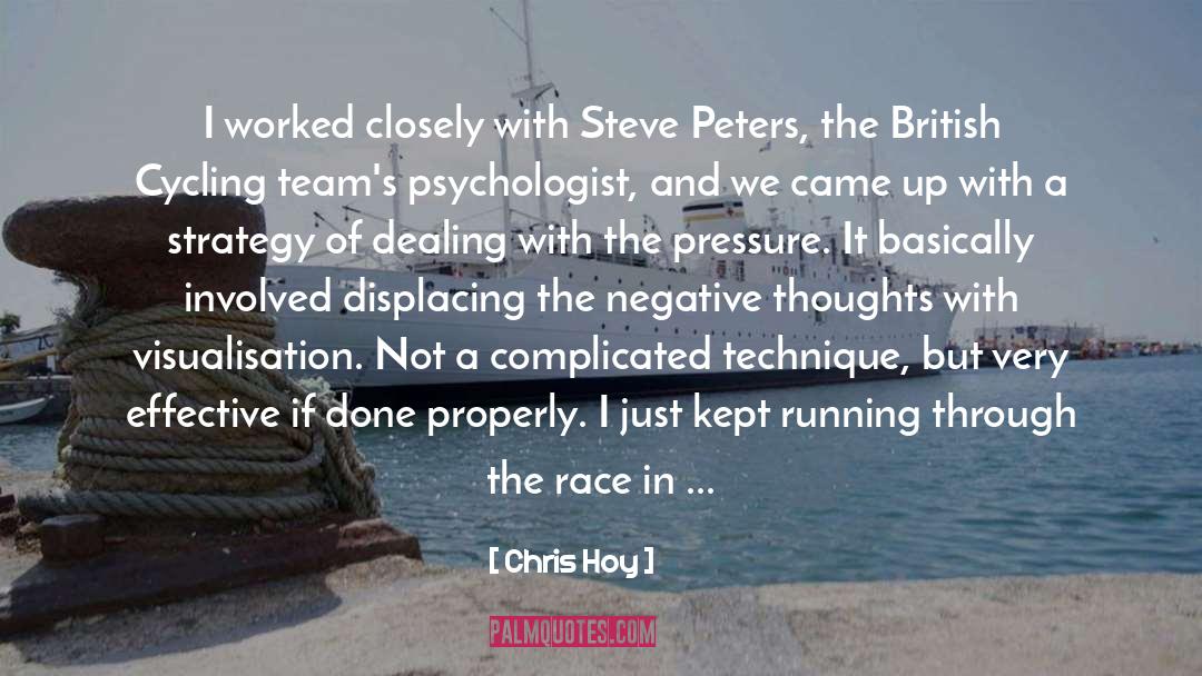 Through quotes by Chris Hoy