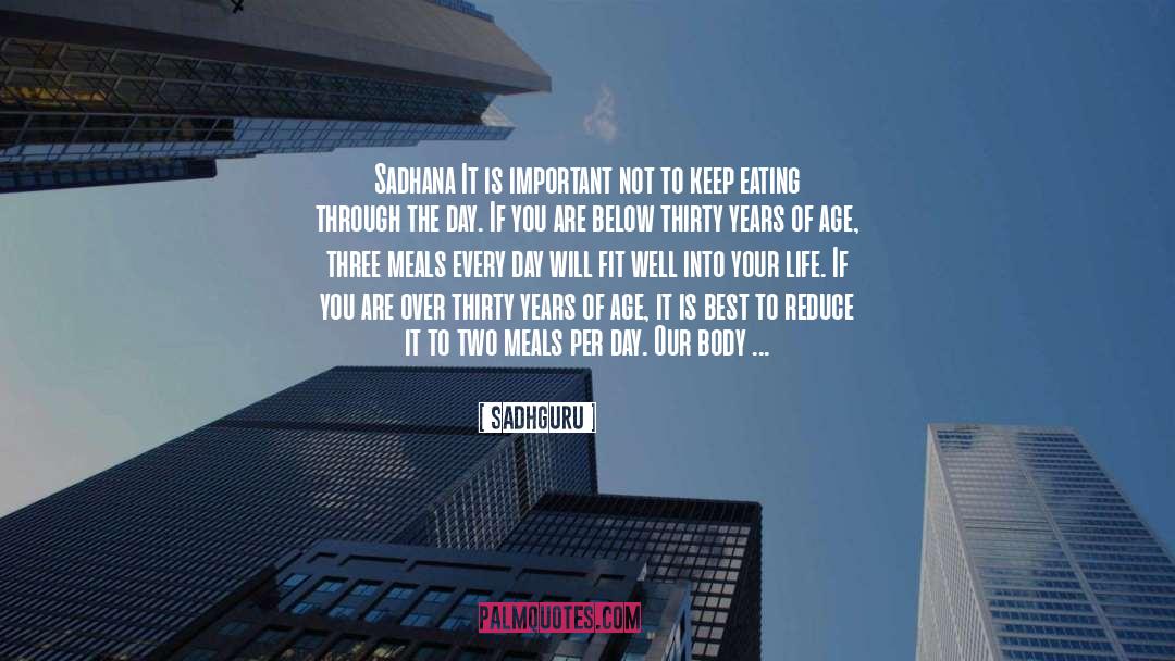 Through The Day quotes by Sadhguru