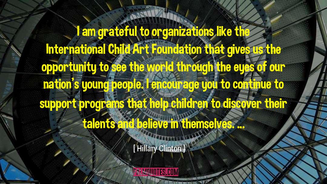 Through The Eyes quotes by Hillary Clinton