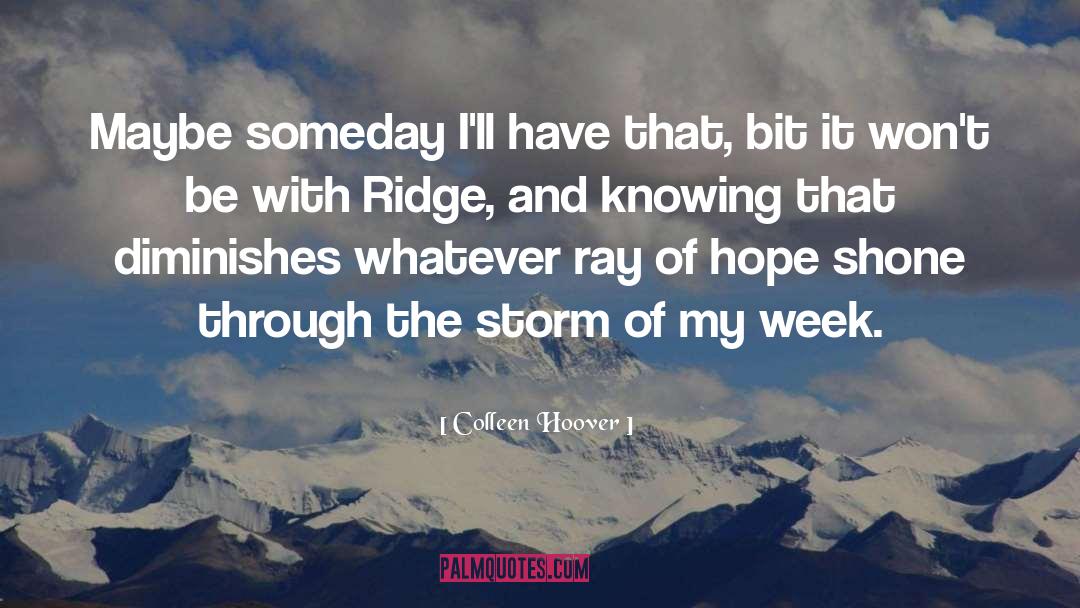 Through The Storm quotes by Colleen Hoover