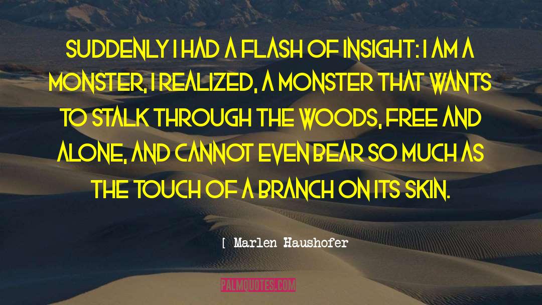 Through The Woods quotes by Marlen Haushofer