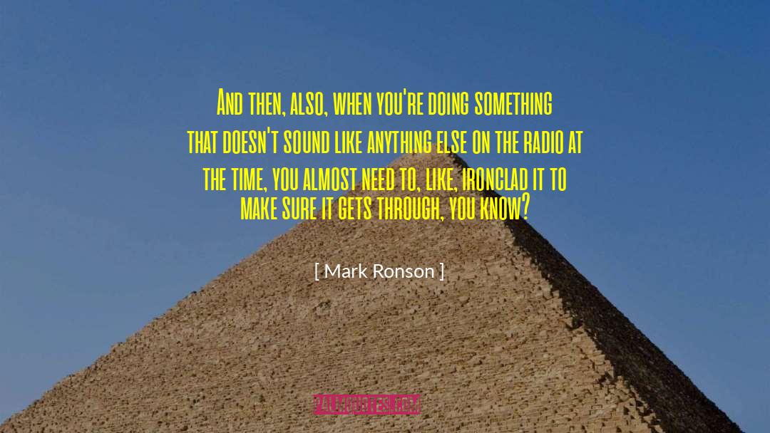 Through You quotes by Mark Ronson