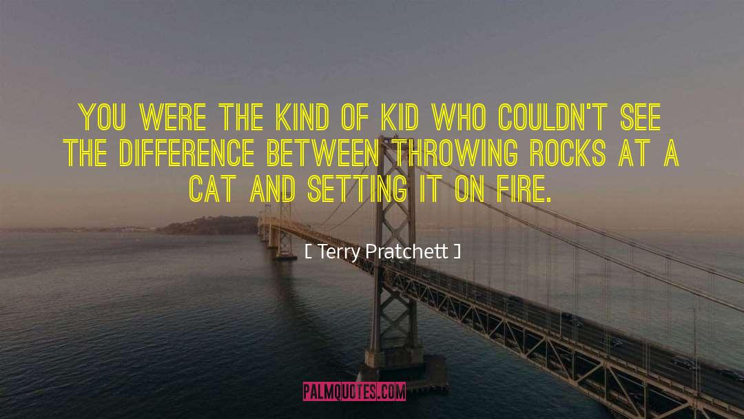 Throwing Rocks quotes by Terry Pratchett