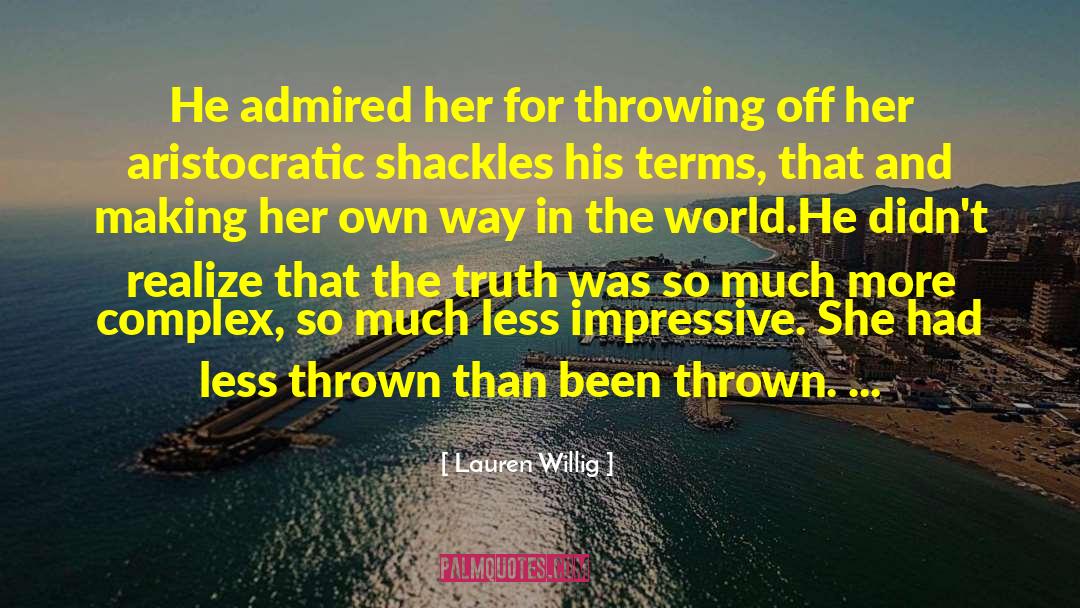 Throwing Rubbish quotes by Lauren Willig