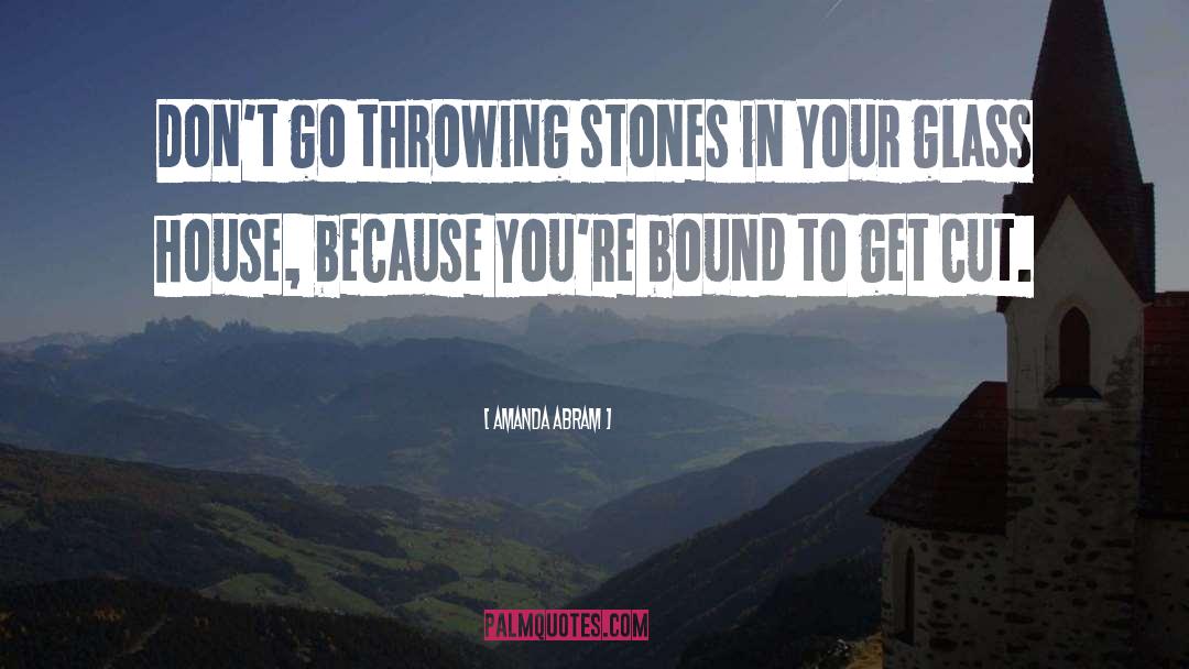 Throwing Stones quotes by Amanda Abram