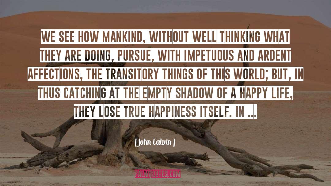 Throwing Things quotes by John Calvin