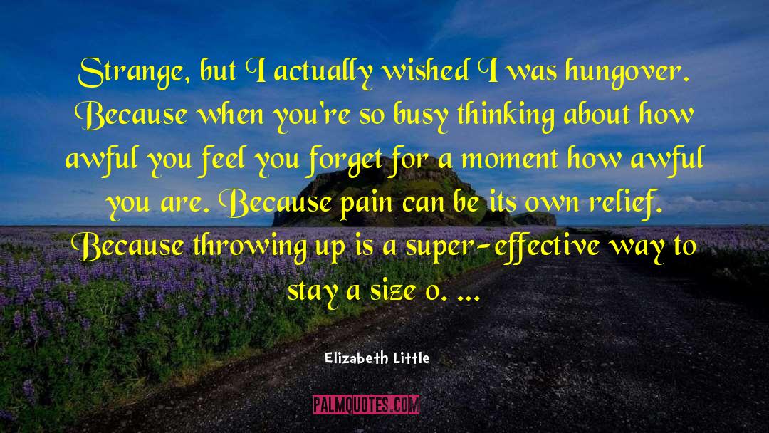 Throwing Up quotes by Elizabeth Little