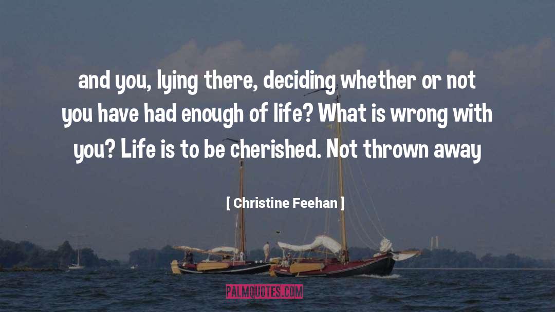 Thrown Away quotes by Christine Feehan