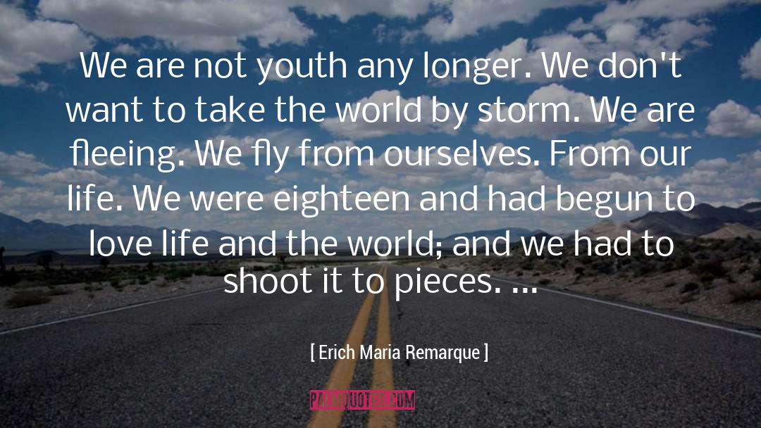 Thru The Storm quotes by Erich Maria Remarque