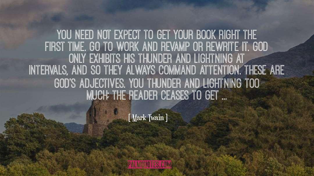 Thunder And Lightning quotes by Mark Twain