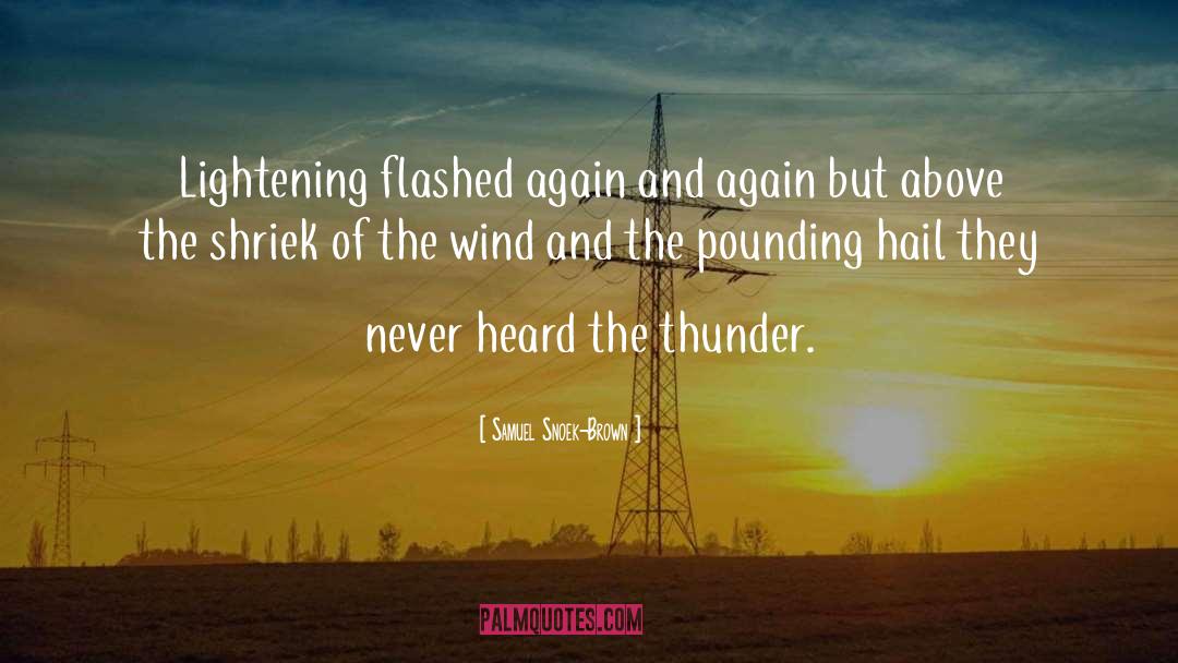 Thunder And Lightning quotes by Samuel Snoek-Brown