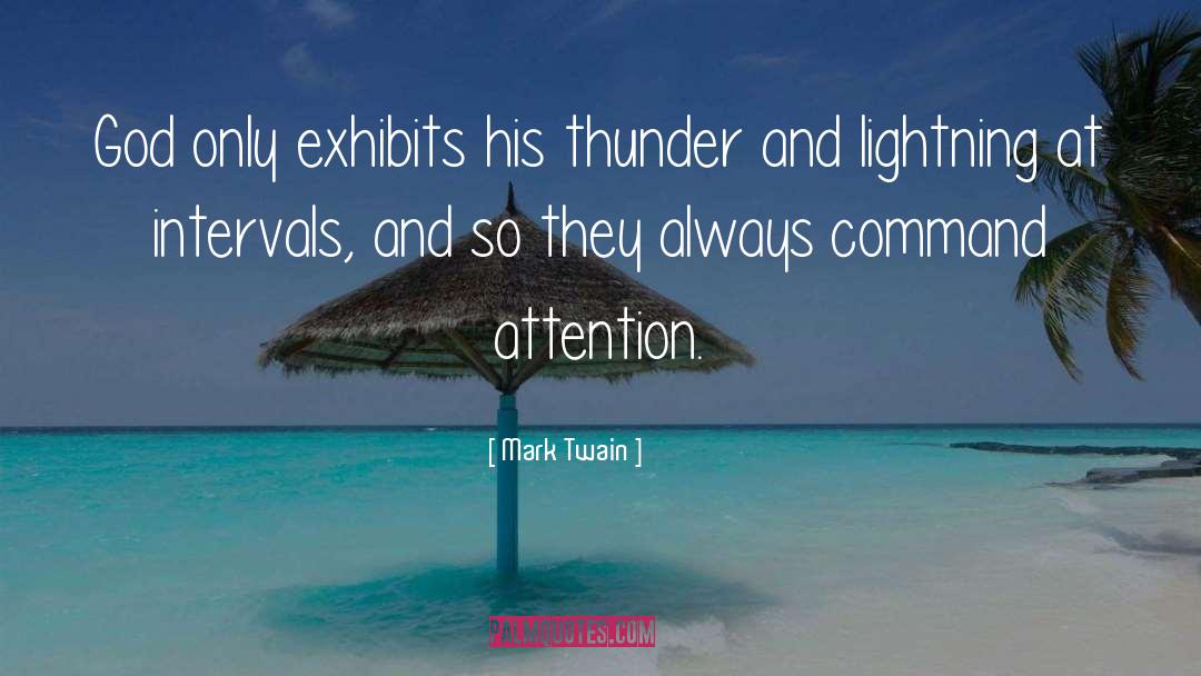 Thunder And Lightning quotes by Mark Twain