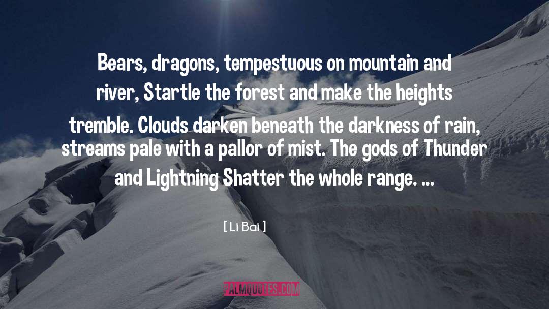 Thunder Rain quotes by Li Bai