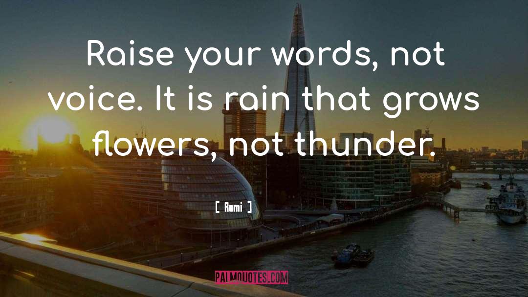 Thunder Rain quotes by Rumi