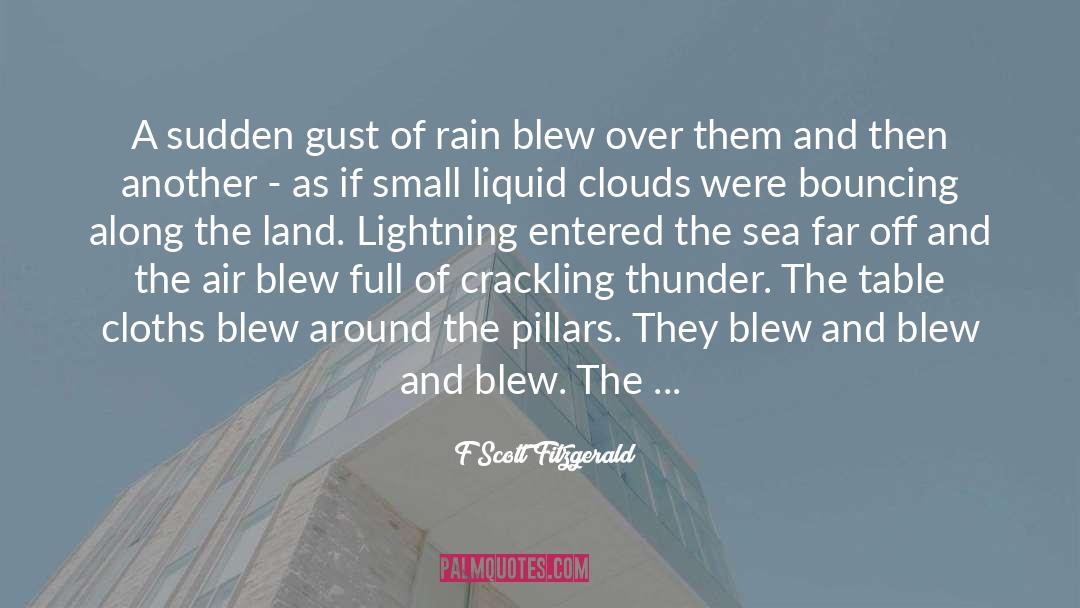 Thunder Rain quotes by F Scott Fitzgerald