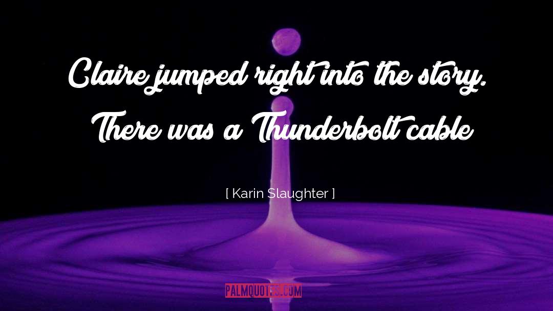 Thunderbolt quotes by Karin Slaughter