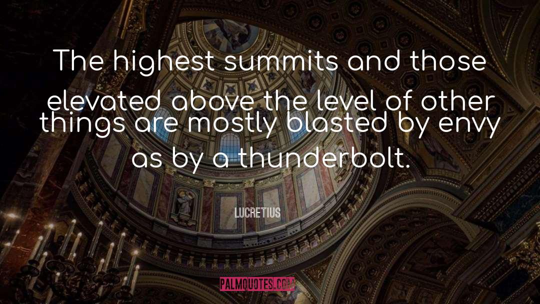 Thunderbolt quotes by Lucretius