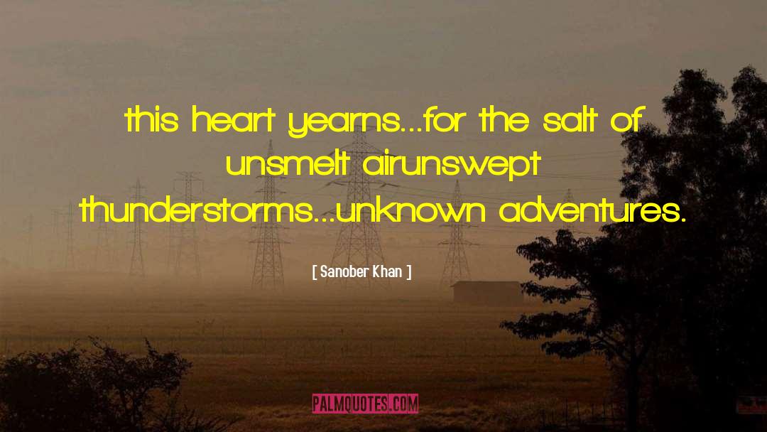 Thunderstorm quotes by Sanober Khan