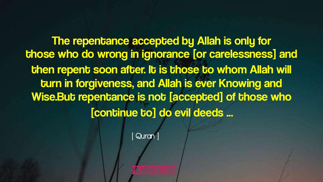 Thwarting Evil quotes by Qur'an